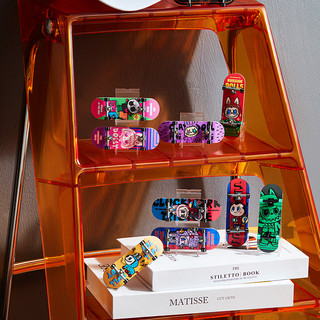 POP MART 泡泡玛特 THE MONSTERS精灵玩具-手指滑板系列 盲盒 整盒