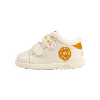 TARANIS 泰兰尼斯 T01B0C0156 婴儿学步鞋 加绒冬款 2段 白黄色 20码