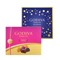 GODIVA 歌帝梵 流金系列巧克力制品精选礼盒19颗装215g/松露形巧克力礼盒精选160g