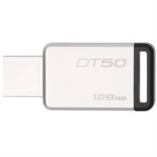 Kingston 金士顿 DataTraveler系列 DT50  USB 3.1 U盘 黑色 128GB USB-A