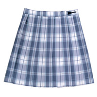 HUI KONG SHI 绘空室 冰岛 JK制服 女士格裙 蓝色 42cm XL