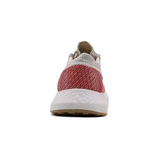 adidas 阿迪达斯 Pureboost Go 男子跑鞋 B37805 灰白/浅棕/碳黑/红 42