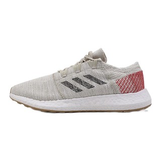 adidas 阿迪达斯 Pureboost Go 男子跑鞋 B37805 灰白/浅棕/碳黑/红 42