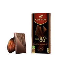 88VIP：克特多金象 86%可可黑巧克力100g*2块糖果春游每日零食便携随带