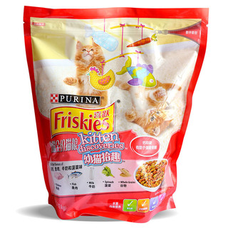 Friskies 喜跃 鸡肉鱼肉牛奶菠菜味幼猫猫粮 1.2kg