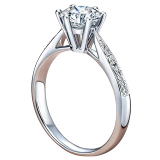Darry Ring FOREVER系列 A02002 女士简奢18K白金钻石戒指