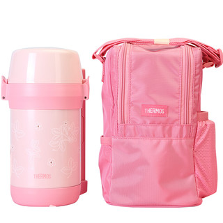 PLUS会员：THERMOS 膳魔师 JLS-1603F PK 高真空不锈钢保温饭盒 1470ml