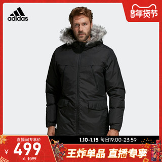 adidas 阿迪达斯 官网男装冬季户外运动连帽中棉夹克外套CF0879