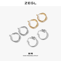 ZENGLIU ZEGL耳扣式耳环耳圈女气质韩国简约圆圈耳钉小圈圈耳饰2021新款潮