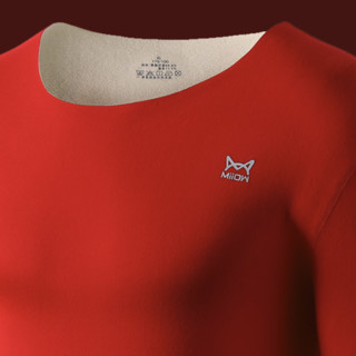 Miiow 猫人 鸿运系列 男士保暖内衣套装 Y6012 2套装 礼盒装 红色 XXL