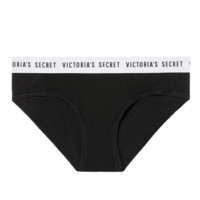 VICTORIA'S SECRET 维多利亚的秘密 女士棉质三角内裤 11125280 黑色 S