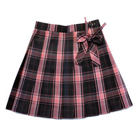 风与熏JK制服馆 黑桃A JK制服 女士格裙 粉黑 L