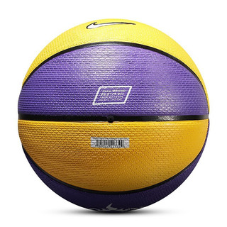 NIKE 耐克 詹姆斯 橡胶篮球 DO8262-575 紫色/黄色 7号/标准