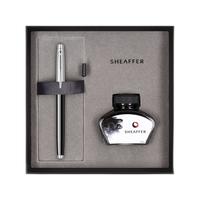 Sheaffer 犀飞利 钢笔 100系列 E0931343-30 半透黑珐琅 F尖 墨水礼盒装