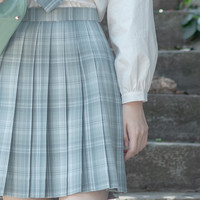 风与熏JK制服馆 无尽之森 JK制服 女士格裙 绿色 42cm S