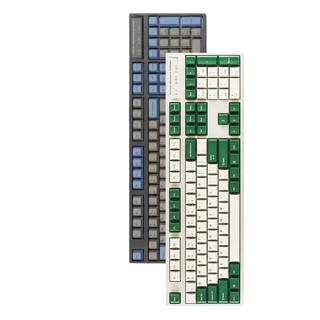 LEOPOLD 利奥博德 FC900R 104键 蓝牙双模机械键盘 白绿 Cherry红轴 无光