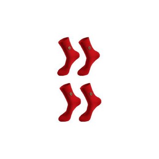 Miiow 猫人 鸿运系列 男士保暖内衣袜子套装 Y6012 4件装(保暖内衣*1+袜子*2) 红色 XXXL