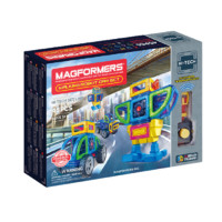 MAGFORMERS 麦格弗 高科技系列 709008 步行机器人汽车套组 磁力片 45片