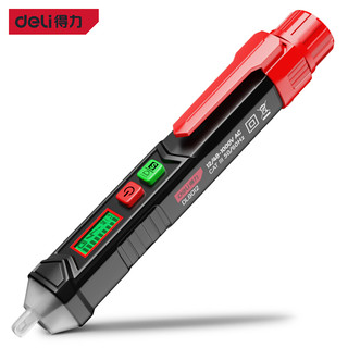 得力工具 得力(deli) 高精度智能测电笔非接触式多功能测电笔感应电笔验电笔12-1000V DL8012