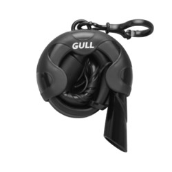 GULL D401呼吸管 自由潜浮潜液态硅胶可折叠湿式管猎潜水软管 黑色全湿式呼吸管