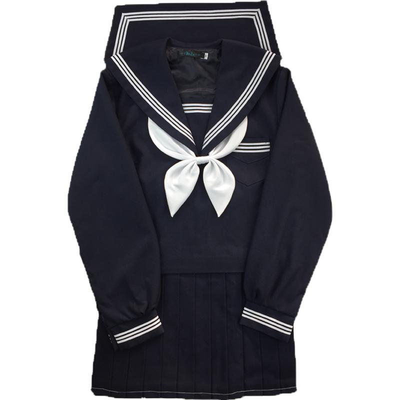 何仔不是JK JK制服 水手服 女士冬服上衣 浓绀色 M