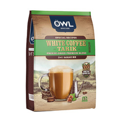 OWL 猫头鹰 三合一速溶白咖啡粉 榛果味 600g