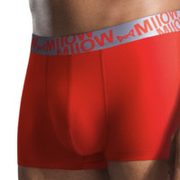 Miiow 猫人 鸿运系列 男士平角内裤套装 M1602-U,V,W,X 4条装(银巾+印花+净色+金巾) XXXL