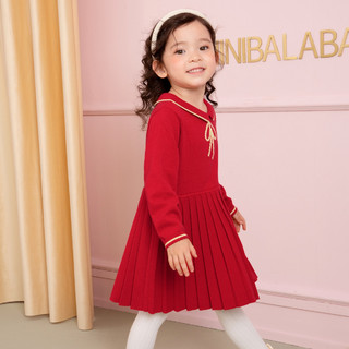 mini balabala/迷你巴拉巴拉 ZA0E114201564 女童针织连衣裙