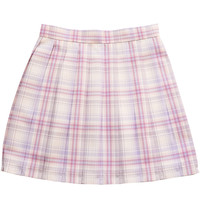 何仔不是JK 小甜甜 JK制服 女士格裙 粉色 M