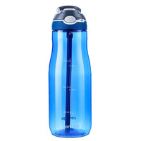 contigo 康迪克 美国contigo康迪克单层运动吸管杯夏季户外大容量运动水杯1000ml新蓝HBC-ASH130