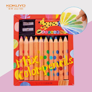 KOKUYO 国誉 KE-AC1 混色彩色铅笔 10支装