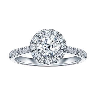 darry ring true love系列 wj0066 女士相伴一生18k白金钻石戒指 18分