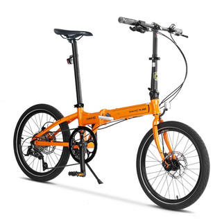 DAHON 大行 D8 折叠自行车 KBA083 橙色 8速 20英寸 标准款