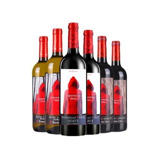 TORRE ORIA 葡萄酒组合装 6瓶*750ml套组（小红帽干白葡萄酒+小红帽干红葡萄酒+小红帽半甜红葡萄酒）