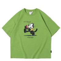 TYAKASHA 塔卡沙 FELIX联名 男女款短袖T恤 T21CSFL021 果绿色 S