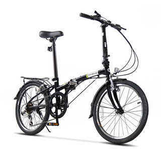 DAHON 大行 D6 折叠自行车 HAT060 黑色 6速 20英寸