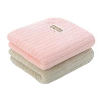 Miiow 猫人 MR-M065 毛巾 2条 34*74cm 粉色+绿色