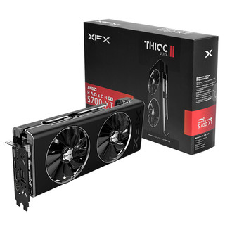 XFX 讯景 RX 5700 XT 8GB 海外版 显卡 8GB 黑色