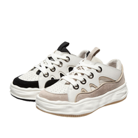 BASTO 百思图 女士低帮休闲鞋 IDB75CM1 白/杏 35