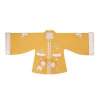 YU SHU 玉术 明制汉服 花开兔 女士方领对襟披袄 040 黄色 S