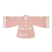 YU SHU 玉术 明制汉服 花开兔 女士方领对襟披袄 040 粉色 S