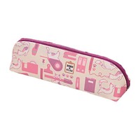 KOKUYO 国誉 ASSORT系列 WSG-PC2M102VP 文具猫笔袋 紫粉色 单个装
