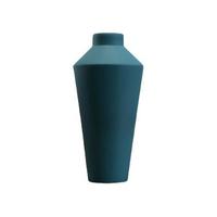 Hoatai Ceramic 华达泰陶瓷 北欧陶瓷小花瓶+干花 蓝色