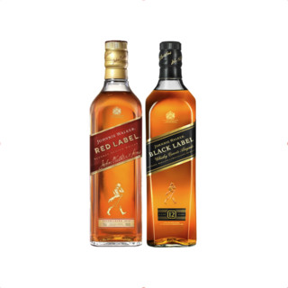 JOHNNIE WALKER 尊尼获加 红黑牌苏格兰威士忌组合装 40%vol 700ml*2瓶（红牌苏格兰威士忌700ml+黑牌苏格兰威士忌700ml）