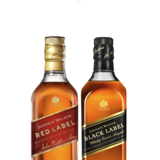 JOHNNIE WALKER 尊尼获加 红黑牌苏格兰威士忌组合装 40%vol 700ml*2瓶（红牌苏格兰威士忌700ml+黑牌苏格兰威士忌700ml）