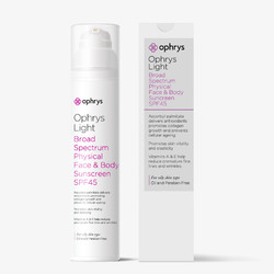 ophrys skincare by science Ophrys轻盈全身物理防晒霜SPF45敏感肌抗紫外线 100g