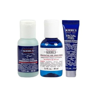 Kiehl's 科颜氏 男士护肤套装 (焕活洁面啫喱30ml+活力爽肤水40ml+活力保湿乳液15ml)