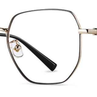 Helen Keller 海伦凯勒&康视顿 H82009 黑金色金属眼镜框+1.67折射率 防蓝光镜片