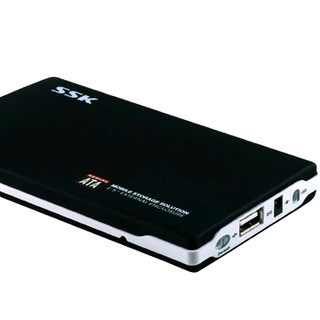 SSK 飚王 2.5英寸 SATA硬盘盒 USB 2.0 USB-A SHE037