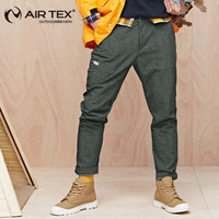 AIRTEX 亚特 冲锋裤男士户外秋冬季软壳加绒加厚防风登山保暖滑雪裤
